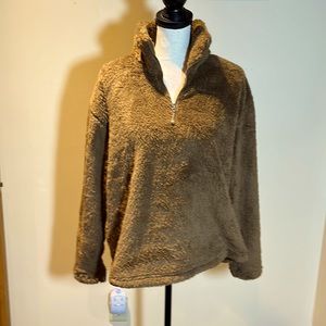 Eddie Bauer micro fleece quarter zip jacket L